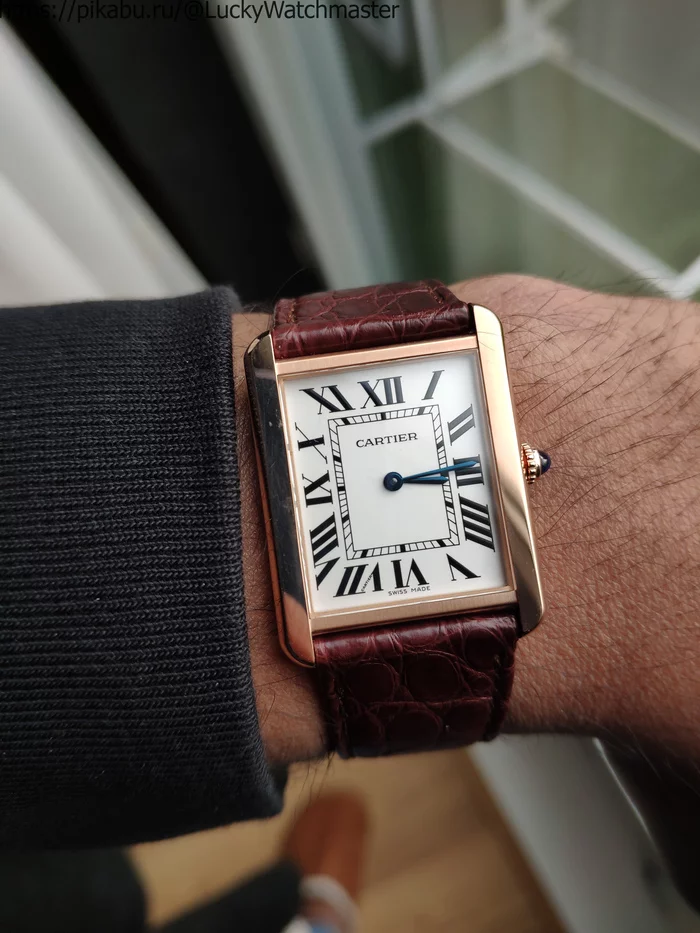 A small review of the pop replica watches Cartier Tank Solo - My, Clock, Replica, Copy, Longpost, Wrist Watch