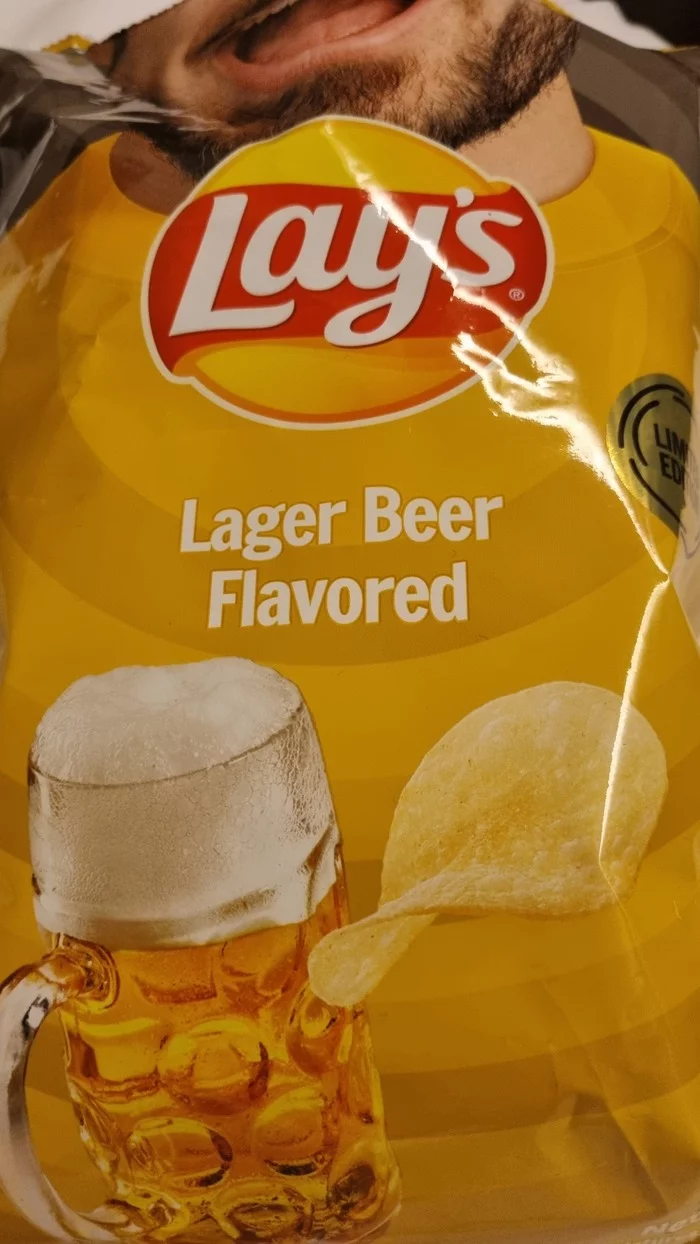 To drink beer with beer-flavored chips - My, Crisps, Mobile photography, Lays