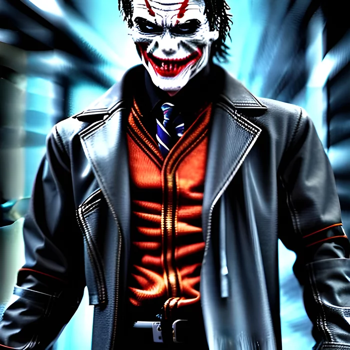 Joker Terminator - My, Art, Нейронные сети, Images, Joker, Terminator