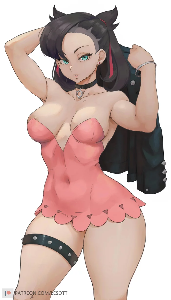 Marnie - NSFW, Anime art, Anime, Pokemon sword and shield, Pokemon, Lesott