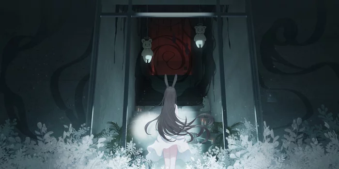 gate - Art, Illustrations, Girls, Animal ears, Portal