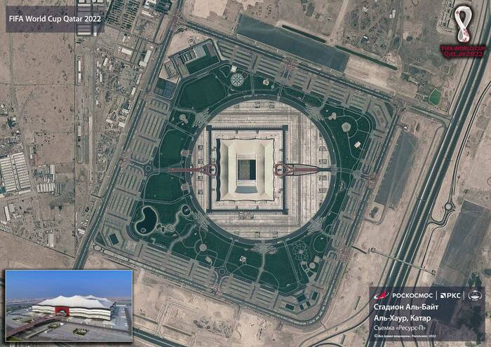 Continuation of the post “Roscosmos satellites show Qatar, the capital of the FIFA World Cup 2022” - Roscosmos, Doha, Qatar, Soccer World Cup, Football