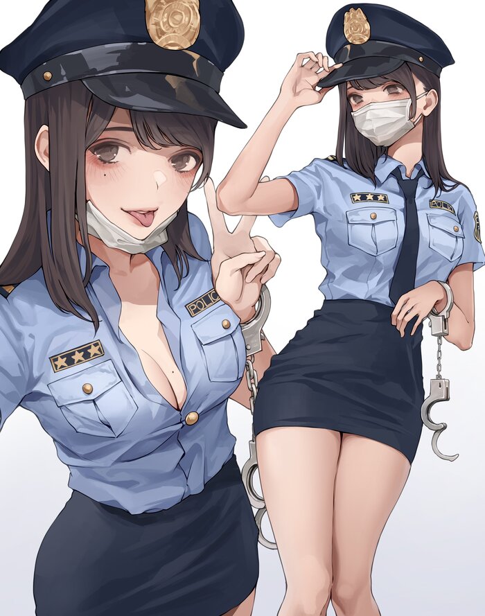 Police girl , Anime Art, , , 
