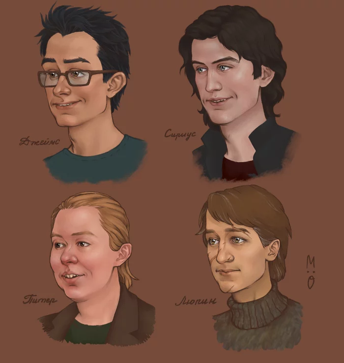 Prongs, Tramp, Lunatic and Tail - My, Painting, Drawing process, Sketch, Krita, Books, Fictional characters
