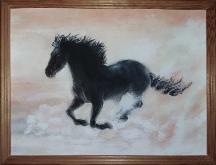 Painting Lightness - My, Painting, Gouache, Artist, Creation, Horses, Painting