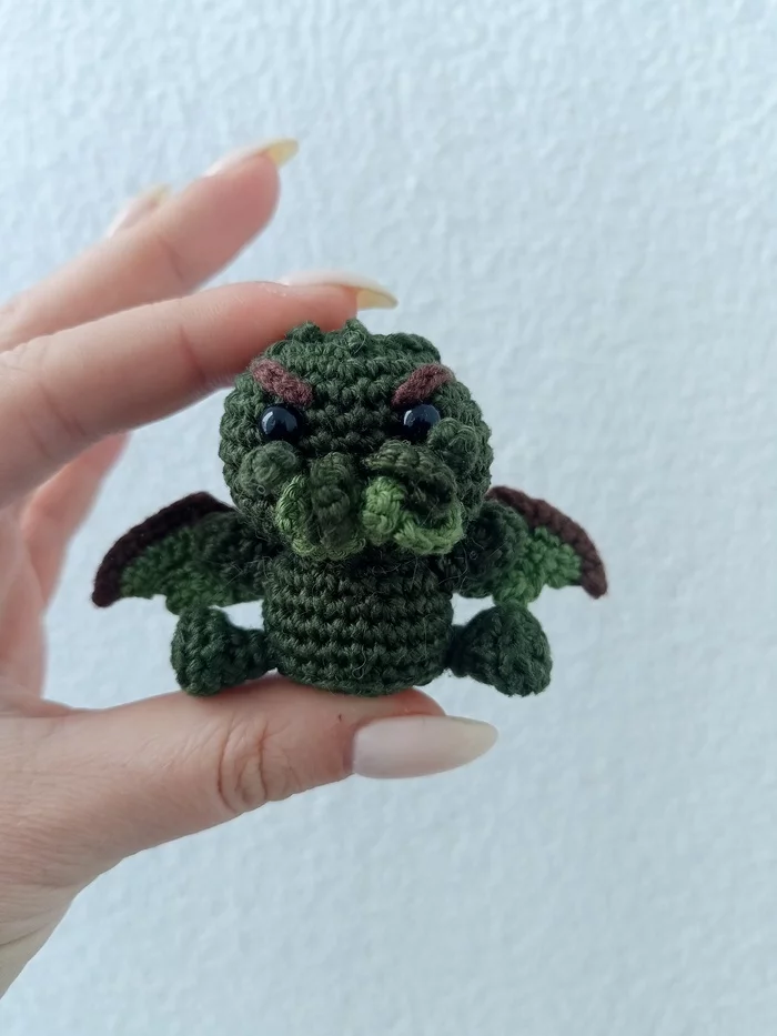 Reply to the post I ask for help from needleworkers - Longpost, Reply to post, Needlework without process, Cthulhu, Soft toy, Knitting, Amigurumi, My