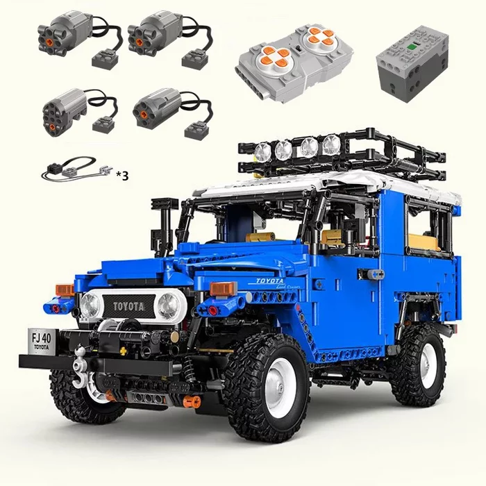 Analogue of LEGO Toyota FJ 40. 8 years on Pikabu - My, Lego, Lego technic, Toyota, Constructor, Video, Longpost