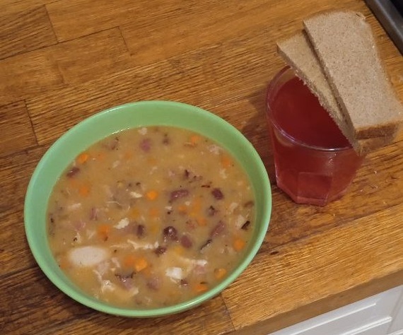 Pea soup in an Afghan cauldron - My, Pea soup, Wienerwurst, Video, Longpost, Soup, Recipe, Cooking, Kazan