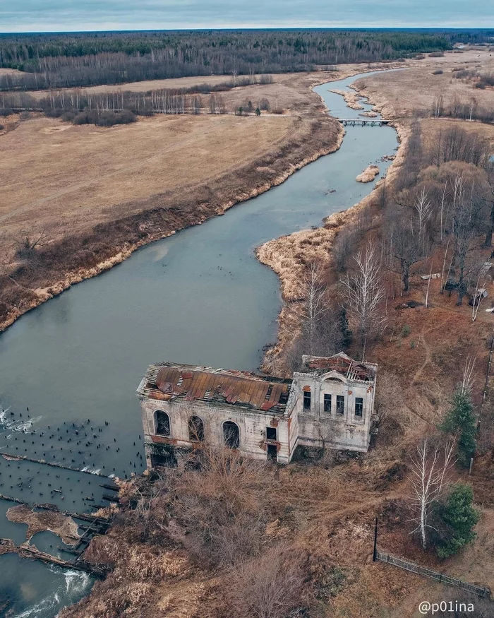 Hydroelectric power station on the ruins of the castle - Ivanovo region, Nerl, Hydroelectric power station, Abandoned, Ruin, Travel across Russia, The photo, Longpost