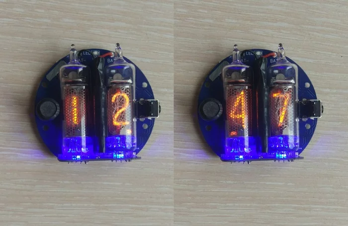 Clock Micro on two indicators IN-16 - My, Clock, Homemade, With your own hands, Wrist Watch, Lamp clock, Nixie clock, Longpost