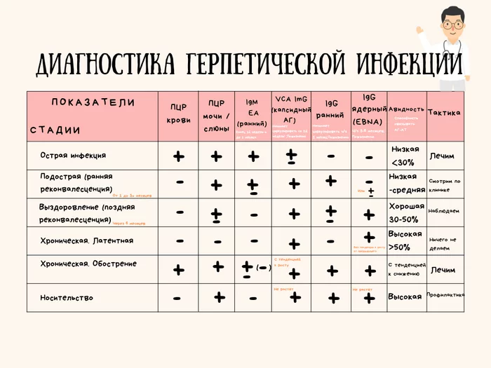 Диагностика герпетических инфекций - Моё, Медицина, Медики, Педиатр, Герпес, Цитомегаловирус, Вирус, Вирус Эпштейна-Барр, Иммуноглобулин, Иммунитет