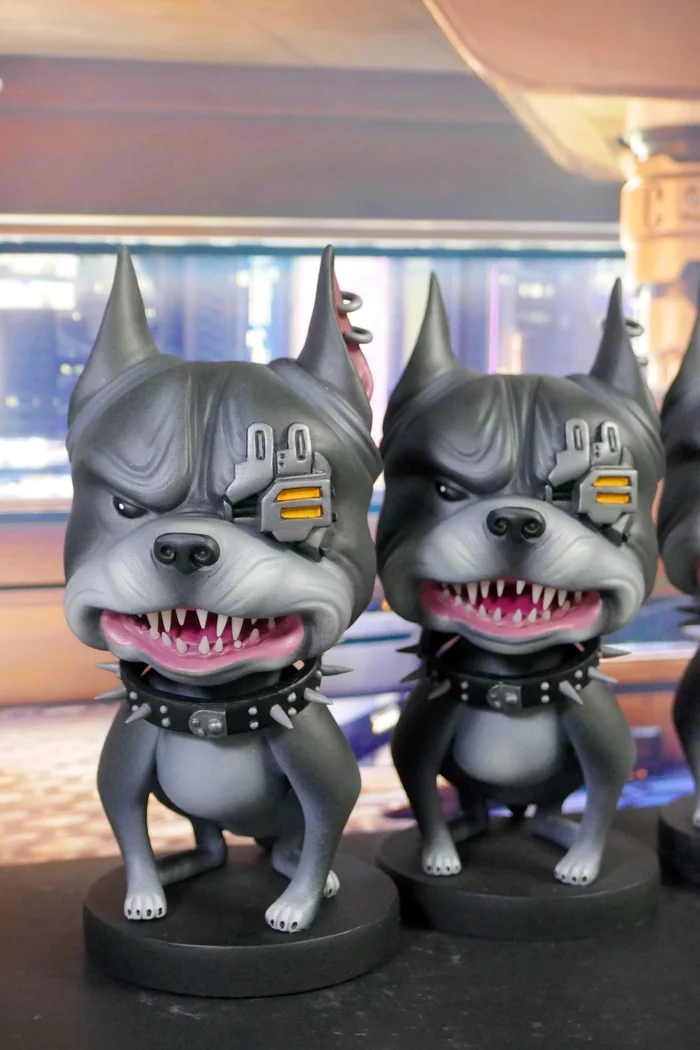 Cyber ??doggy for cyber car - My, Cyber, Cyberpunk, Art, Figurines, Games, Computer games, Dog, Sculpture, Cyberpunk 2077, Game art, Longpost