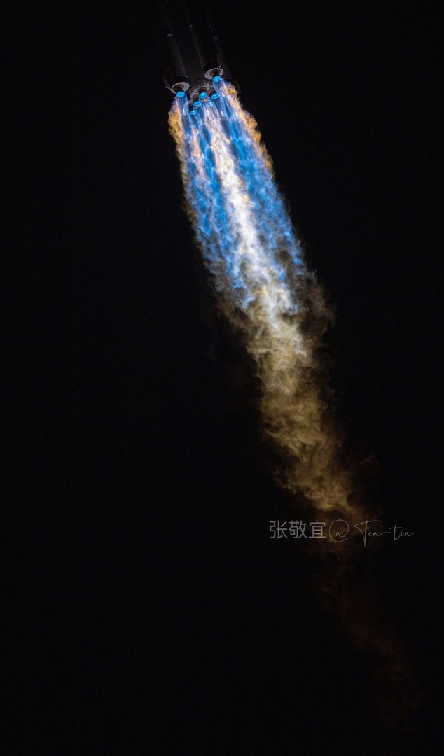 Beautiful launch photo of Shenzhou -15 - China, Manned spacecraft, Rocket launch, Longpost