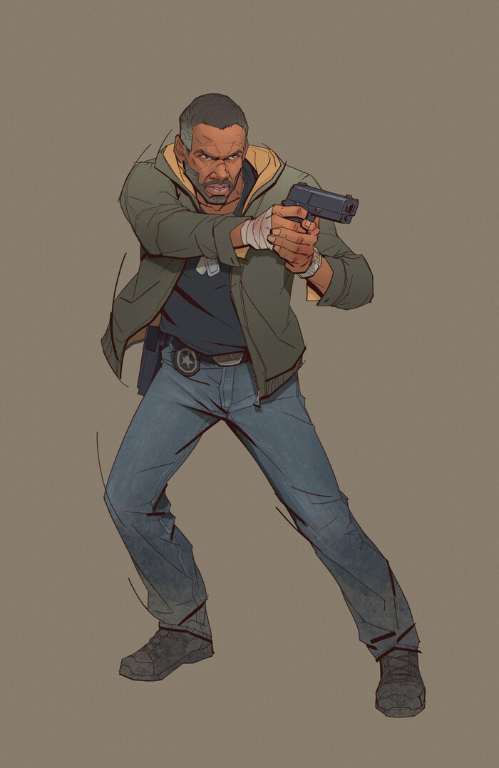 A cop and a bobber , ArtStation, , , 