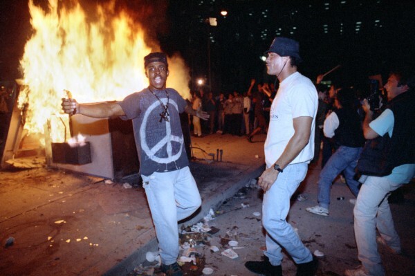 God forbid to see a merciless American riot - My, USA, Los Angeles, Riot, Rodney King, Justice