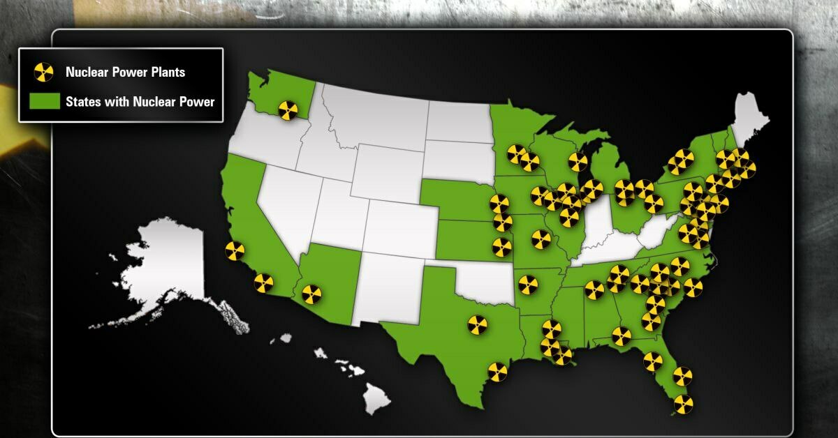 Nuclear states. Атомные станции Америки на карте. Атомные электростанции Америки на карте. Ядерные станции США на карте. Карта АЭС В США 2020.