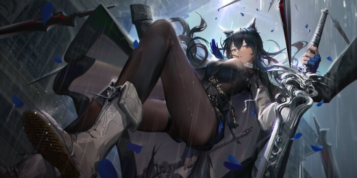Arknights operators , Anime Art, Arknights, Mostima, Texas (Arknights), Dobermann (Arknights), Amiya, Skadi, Irene (Arknights), Magallan, , 