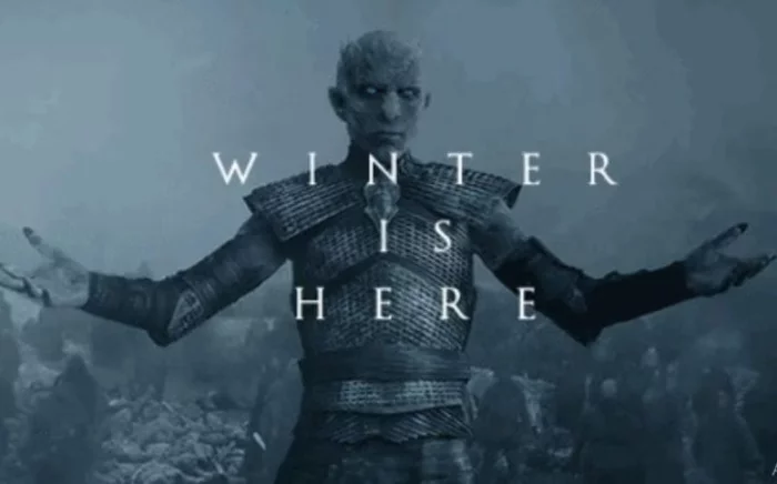 Happy first day of winter, dear pikabutyans - Game of Thrones, King of the night, Winter, Peekaboo, Congratulation