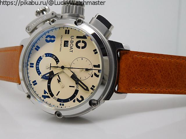 Replica U-Boat Chimera Chronograph Cream White Watch Review - My, Wrist Watch, Clock, Overview, Longpost