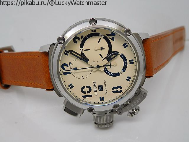 Replica U-Boat Chimera Chronograph Cream White Watch Review - My, Wrist Watch, Clock, Overview, Longpost