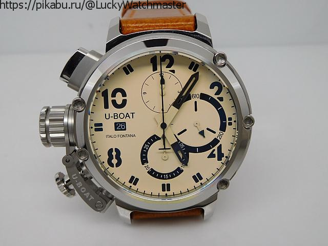 Replica U-Boat Chimera Chronograph Cream White Watch Review - My, Wrist Watch, Clock, Overview, Longpost