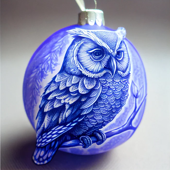 Owl balls - Christmas decorations, Ball, Owl, Decor, New Year, Christmas trees, Longpost