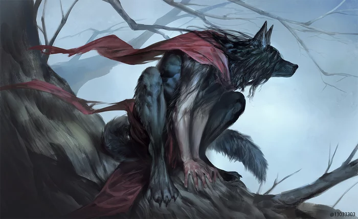 Werewolf - Arizuka 13033303, Drawing, Werewolves