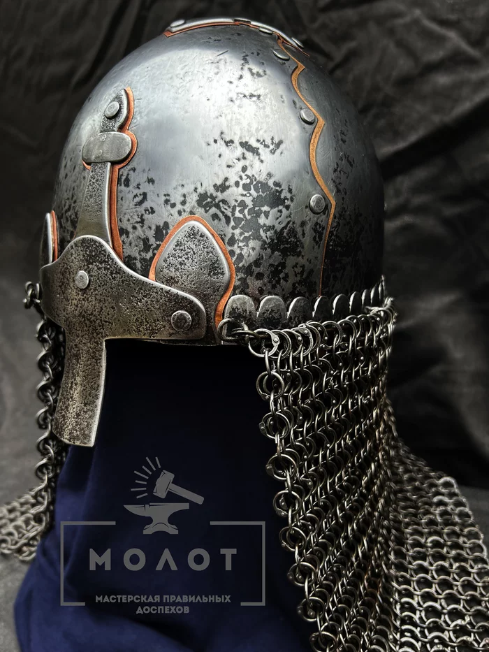 Helmet from the Manvelovka burial. IX-X centuries - My, Archeology, Middle Ages, Reconstruction, Story, Dnipropetrovsk region, Museum, Longpost
