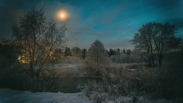 First evening of winter - My, The photo, Malakhovka, Kraskovo, Landscape