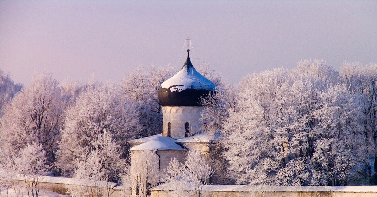 Пушкинские горы зимой фото