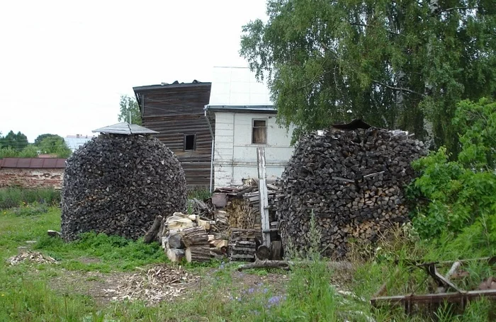 stack of firewood - My, Monastery, Rick, Firewood, The photo