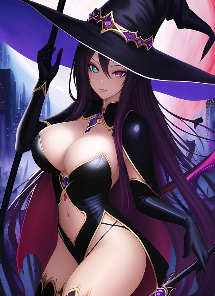 Witch... Witch... Witch!!! Anything V3 - My, Stable diffusion, Neural Networks, Digital, Art, Digital drawing, Creation, Witches, Girls, Anime, Longpost