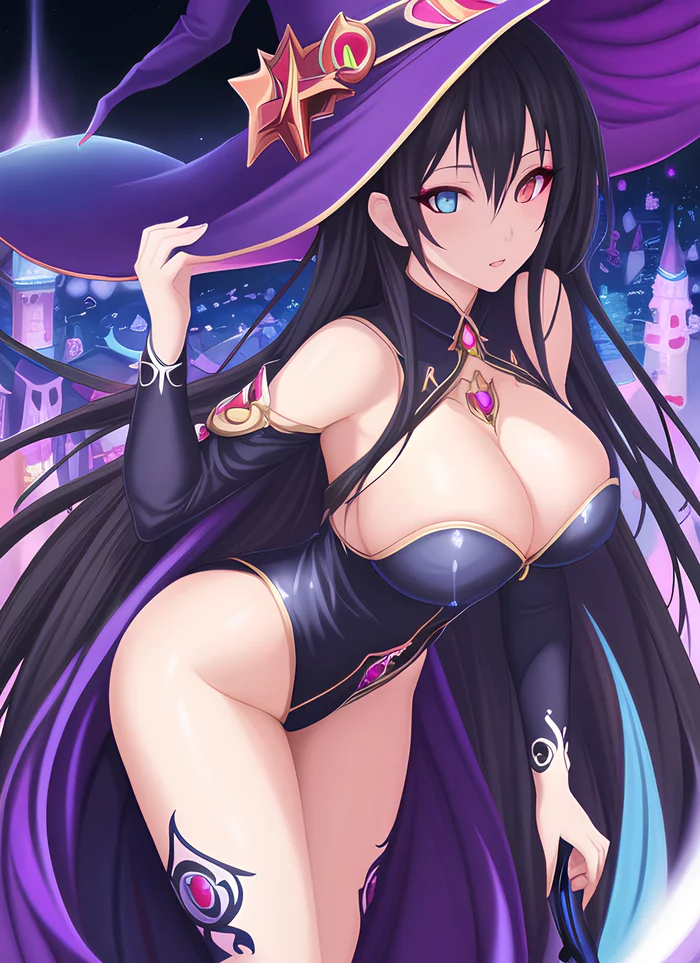 Witch... Witch... Witch!!! Anything V3 - My, Stable diffusion, Neural Networks, Digital, Art, Digital drawing, Creation, Witches, Girls, Anime, Longpost