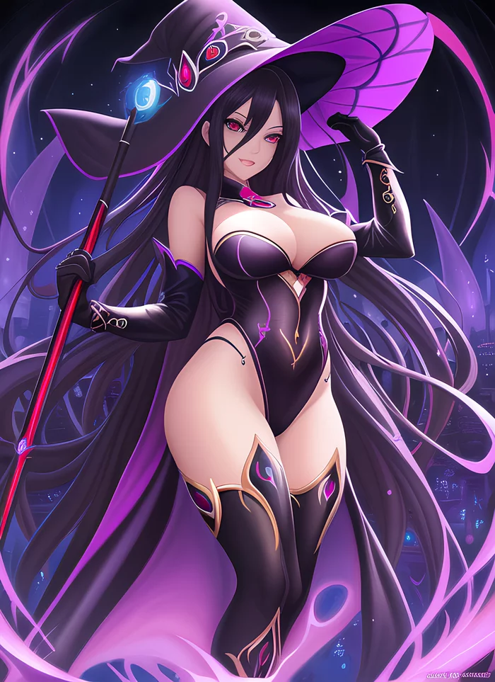 Witch... Witch... Witch!!! Anything V3 - My, Stable diffusion, Neural Networks, Digital, Art, Digital drawing, Creation, Witches, Girls, Anime, Longpost