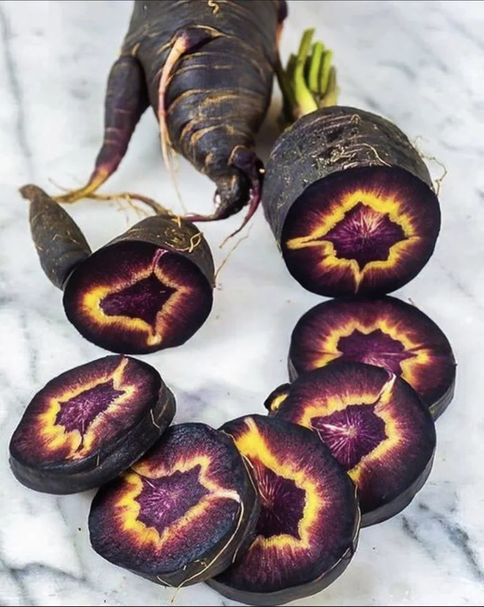 Carrot Black Nebula - Carrot, Vegetables, The photo, Patterns