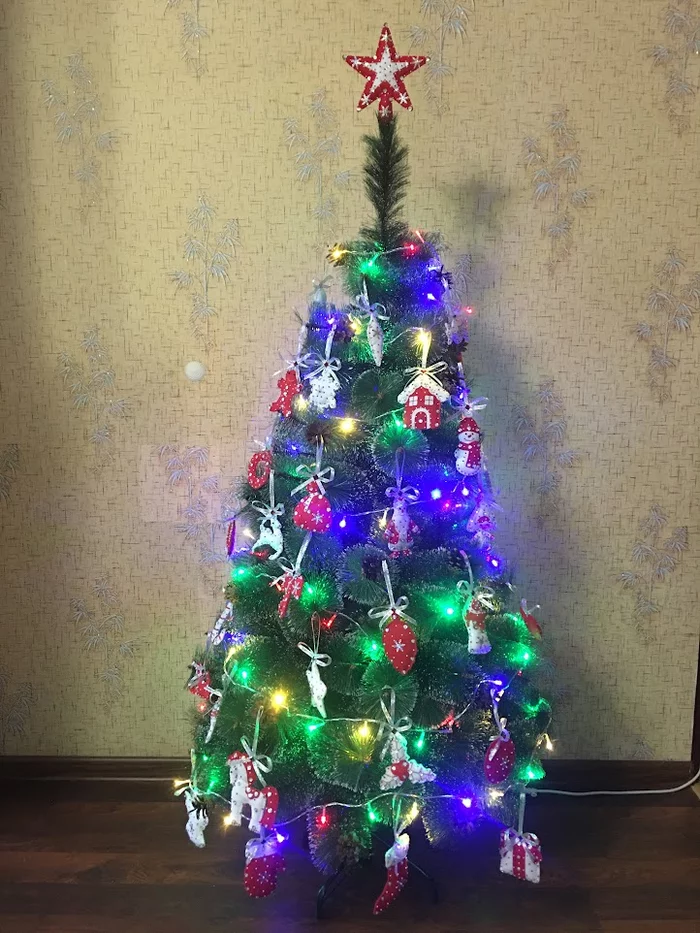 Christmas tree is dressed up - My, New Year, 2023, Good mood, Christmas tree