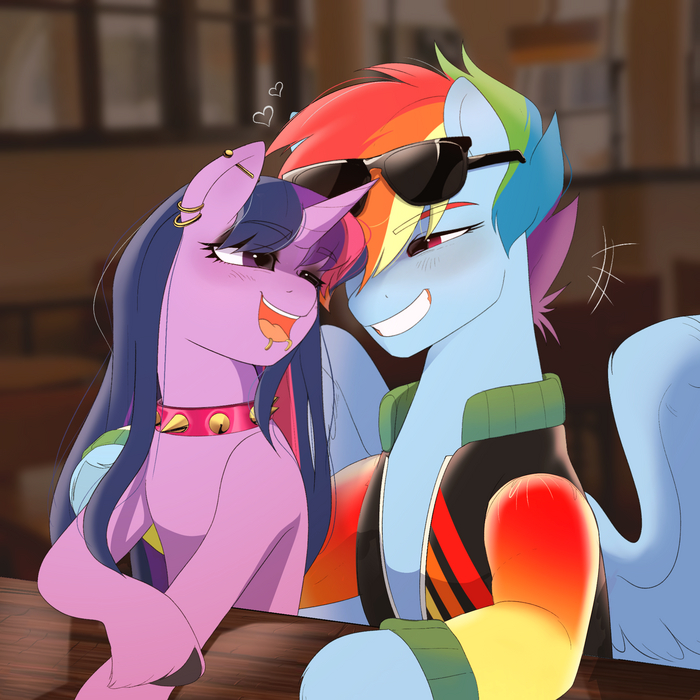 Панкушки-лесбушки My Little Pony, Twilight Sparkle, Rainbow Dash, MLP Lesbian