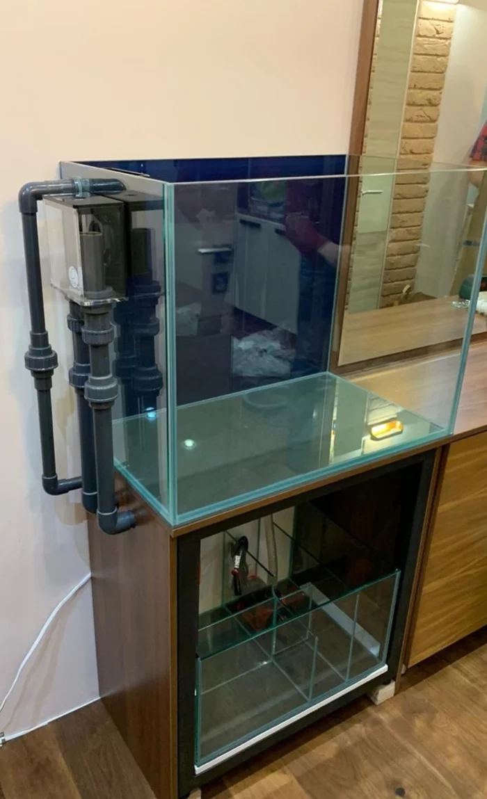 If necessary, you can re-glue, but not all - My, Aquarium, Workshop, Sea Acarium, Repair, Longpost, Marine Aquarium