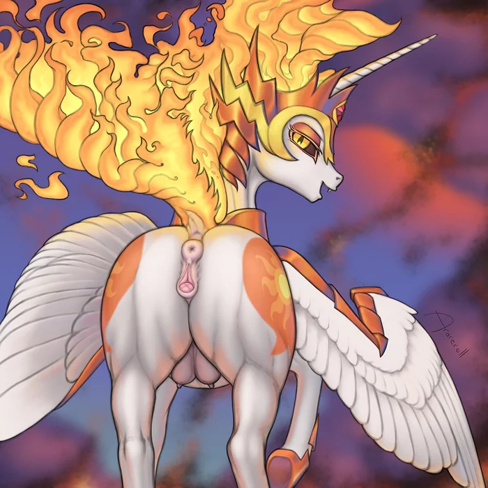 Fiery Desire - NSFW, My little pony, PonyArt, MLP Explicit, Arareroll, Daybreaker, MLP Udder