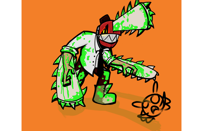 Бензопильный мужик