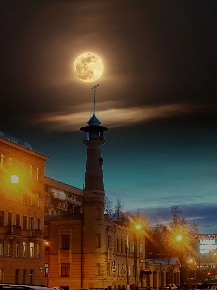 Ohta - Saint Petersburg, Okhta, moon, Firefighters, Watchtower