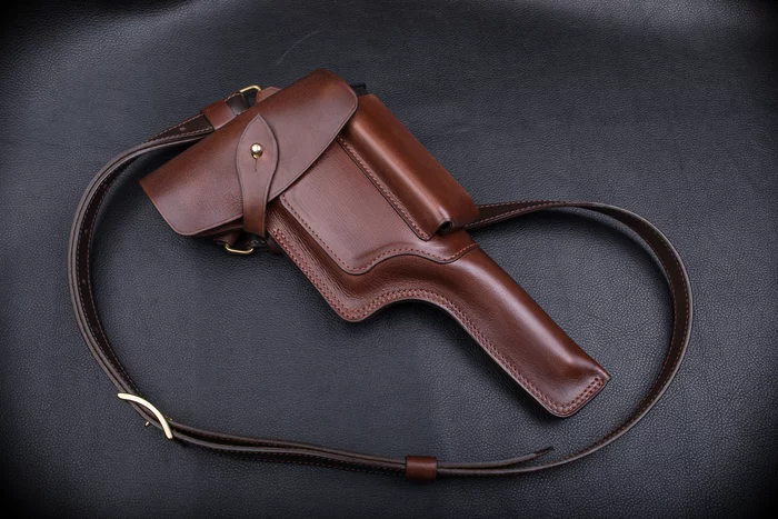 Post 9710664 - My, Leather products, Natural leather, With your own hands, Holster, Mauser, Mauser K-96, Male, Leather, Accessories, Longpost