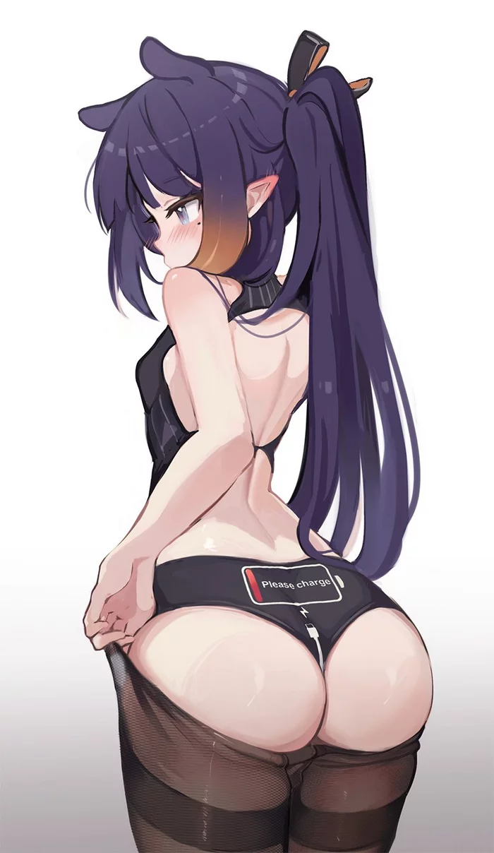 Ina Butt :3 - NSFW, Virtual youtuber, Hololive, Ninomae Inanis, Anime, Anime art