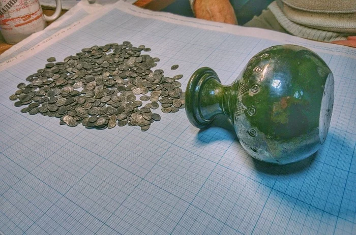 Treasure of scales from Pskov - My, Coin, Story, Collecting, Treasure, Pskov, Numismatics, Archeology, Archaeological finds, Metal detector, Longpost