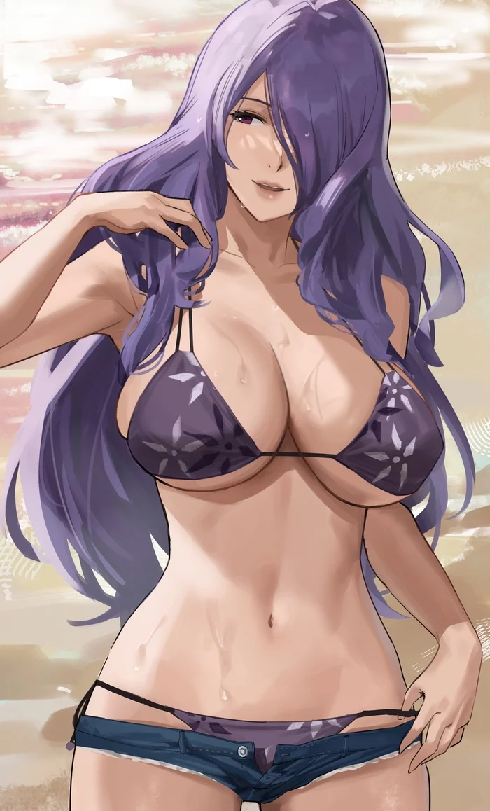 Camilla - NSFW, Anime, Anime art, Art, Fire emblem, Camilla, Boobs, Nudity, Hand-drawn erotica, Erotic, Longpost