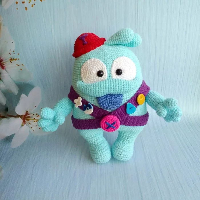 Unknown little animal - My, Brawl stars, Knitted toys, Computer games, Longpost, Needlework without process