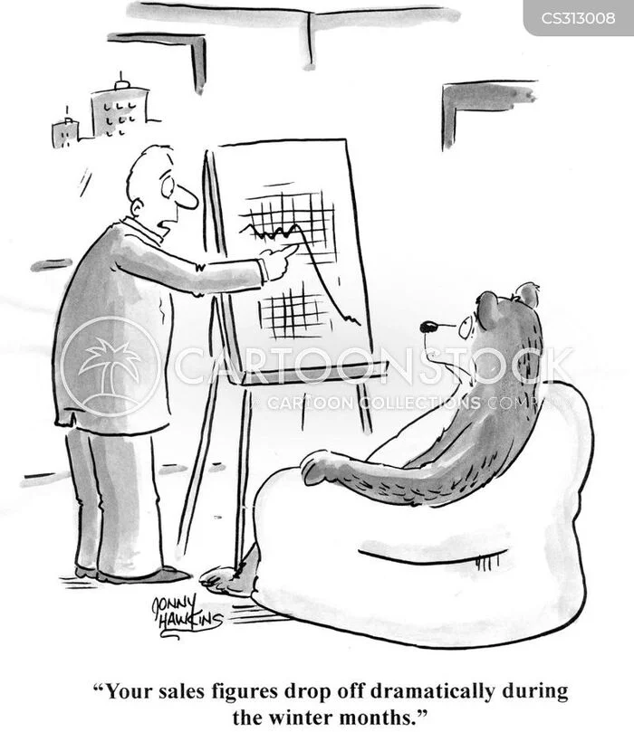 Your sales drop catastrophically during the winter months! - The Bears, Sale, Plan, Drawing, Comics