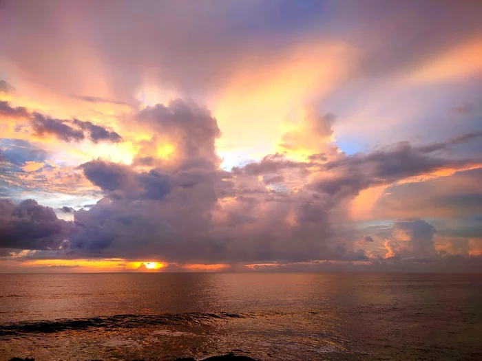 radiant sunset - My, Bali, Sunset, Sky, Mobile photography, Clouds, Nature