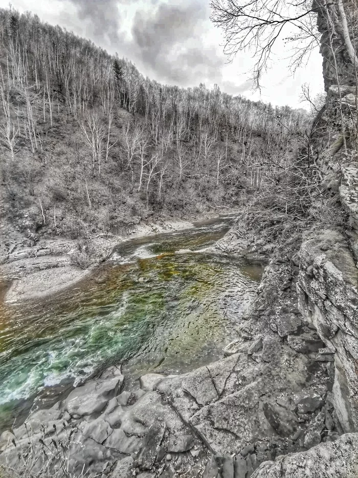 River in the fold - My, River, Sakhalin, Mobile photography