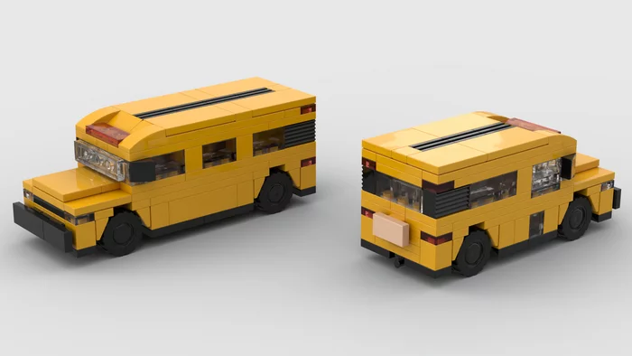 A little to the side... - My, Lego, Bus, Constructor, Scale model, Auto, Longpost